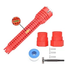 Multipurpose Faucet and Sink Wrench Tool Basin Wrench Plumbing Tool for Plumbers