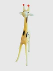 Hand-blown Vintage Murano Style Glass Giraffe 2.25" Tall No Chips or Cracks