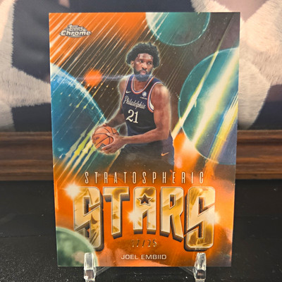 Topps Chrome 2026 Stratospheric Stars Joel Embiid ST-8 17/25 76ers