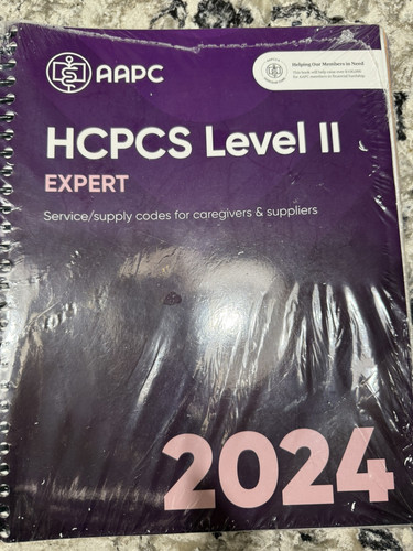 HCPCS Level II Expert 2024 AAPC Textbook