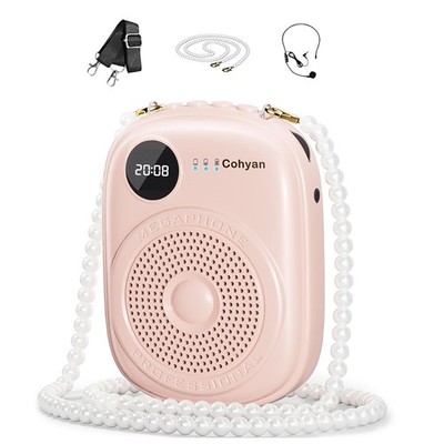 Voice Amplifier for Teachers, Portable Bluetooth Wired Microphone & Speaker, ...