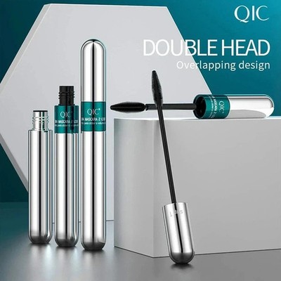 Vibely 4D 2-in-1 Mascara wasserdicht Volumen Länge Locken Wimpern wischfest UK