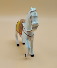 Toy Soldier Horse With No Rider, White With GW Initials