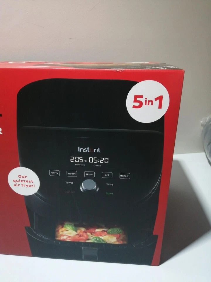 Instant Vortex Slim-5.7L Digitale Heißluftfritteuse, Schwarz, 5-in-1 Smart Progr - Bild 3 von 3