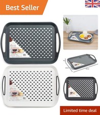 Modern Non-Slip Serving Tray Set - Black, Gray & White Colors for Every Occasion