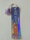 1978 Vintage Garfield I'll Keep Your Place But It'll Cost Ya bookmark w/ Tassel — photo 1