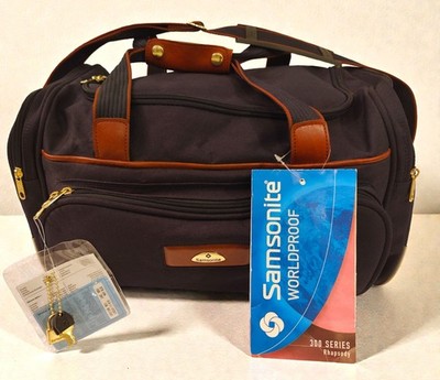 Neu Samsonite Worldproof 300 Serie Rhapsody Handtasche Kabine Reisen marineblau