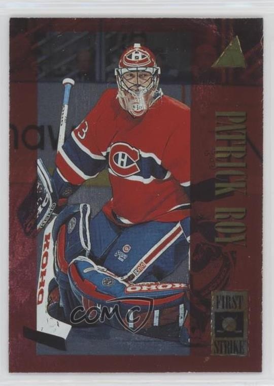 1995-96 Pinnacle First Strike Patrick Roy #4 HOF b8c
