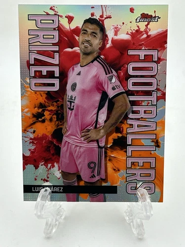2024 Topps Finest MLS #PFF-4 Luis Suarez Orange/Red 1:50 Box Inter Miami SP