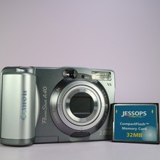 Canon Digital Camera PowerShot A40 2.0MP Silver Tested