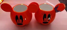Disney Mickey And Minnie Mouse Halloween Pumpkin Bowls 9" * 7"