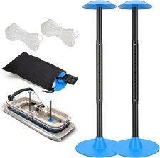 Boat Cover Support Poles 20"-50" with Anti-UV Ropes  Storage Bag  7 Heights Ad