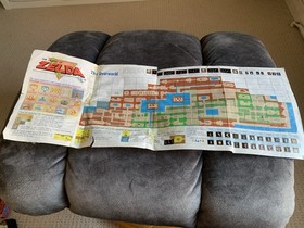 Legend Of Zelda NES Manual And Map Only Poor Condition