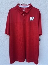 Fanatics Wisconsin Badgers Golf Polo 3X Red NWT MSRP 60