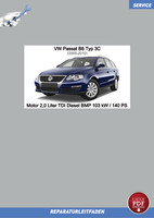 PDF VW Passat B6 (05-10) Reparaturanleitung Motor 2,0 Liter TDI BMP 103 Kw
