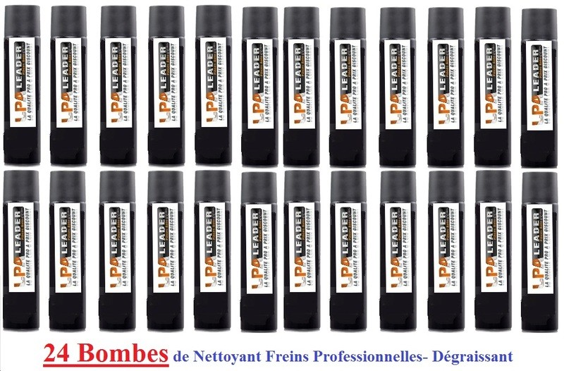 Nettoyant frein 500 ml lot de 24 aérosols pour dégraissage mécanique