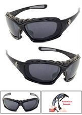 New Choppers Foam Padded UV400 Sunglasses w/ Free Pouch - Black C49