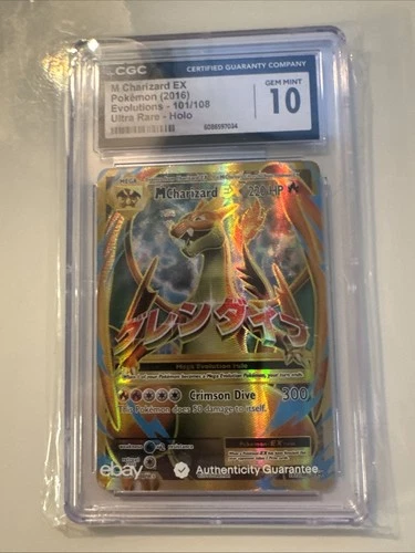 Pokemon M Charizard EX XY Evolutions Full Art #101 CGC 10 Gem Mint