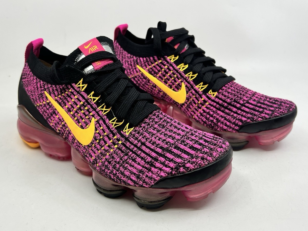 Nike Women's Air Vapormax Flyknit 3 Laser Fuchsia Orange AJ6910