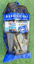 AquaLung Sport Compass LX Snorkel Set Mask, Snorkel Fins S/M NEW