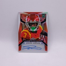 2023 Leaf Metal Jordan Addison Autographed Rookie Card #PA-JA1, 1/1 One of One