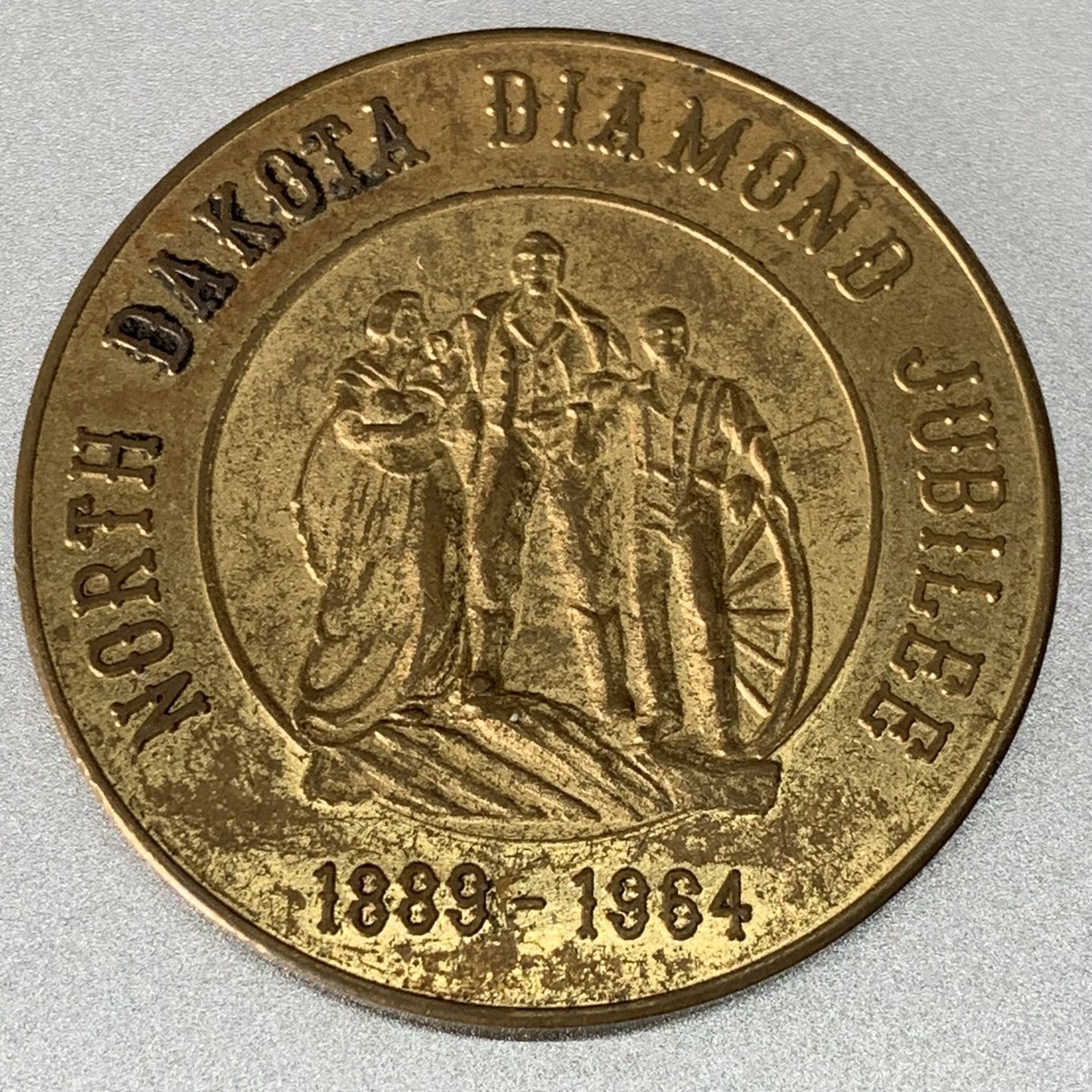 North Dakota Bismark Diamond Jubilee 1964 Good For 50 Cent Token