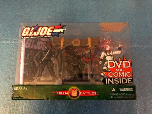 GI Joe Ninja Battles Set Snake Eyes Storm Shadow (2004, Hasbro) Brand New Sealed