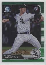 2019 Bowman Chrome Green Refractor 18/99 Michael Kopech #82 Rookie RC s7f
