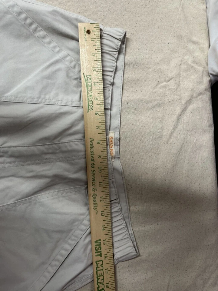 Pantalones Cortos Carga Savane Senderismo Para Hombre Talla 34 Beige Cintura Elástica Tecnología Bolsillo Exterior Foto 3 de 4