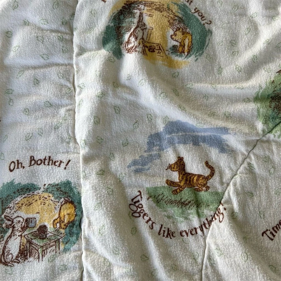 VTG Y2K Disney Winnie The Pooh Classic Twin Comforter Nursery Decor Tigger Eyore - Image 3 of 4