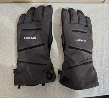 HEAD Unisex Ski Snowboarding Gloves, Gray, Men's Medium Waterproof Windproof