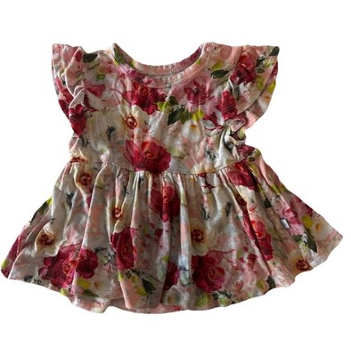Posh Peanut Marlene Print Dress Bamboo 3-6 Months Baby Girl Spring Summer
