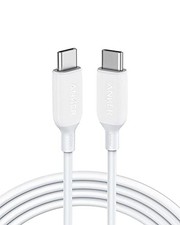 ANKER POWERLINE III USB-C TO USB-C 2.0 CABLE 6FT USB-C TO USB-C CABLE - WHITE