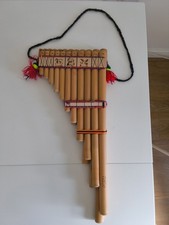 Peruvian Zampo&ntilde;a 23 Pipe Bamboo Pan Flute 45cm Andean Peru Handmade Instrument