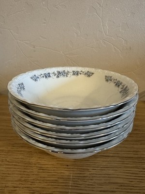 Mitterteich Bavaria Vergissmeinnicht - Dessert-/Suppenschalen x 6 Vintage Floral