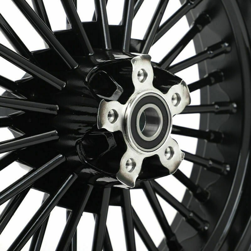 16x3.5 Fat Spoke Wheels Rims Set for Harley Touring Bagger Road King ...