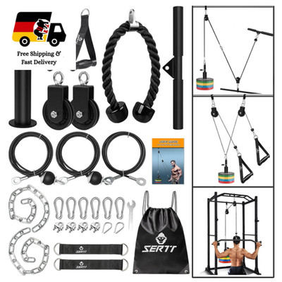 SERTT Kabelzug System Lat Pulley 2 Rollen Trainingsgeräte