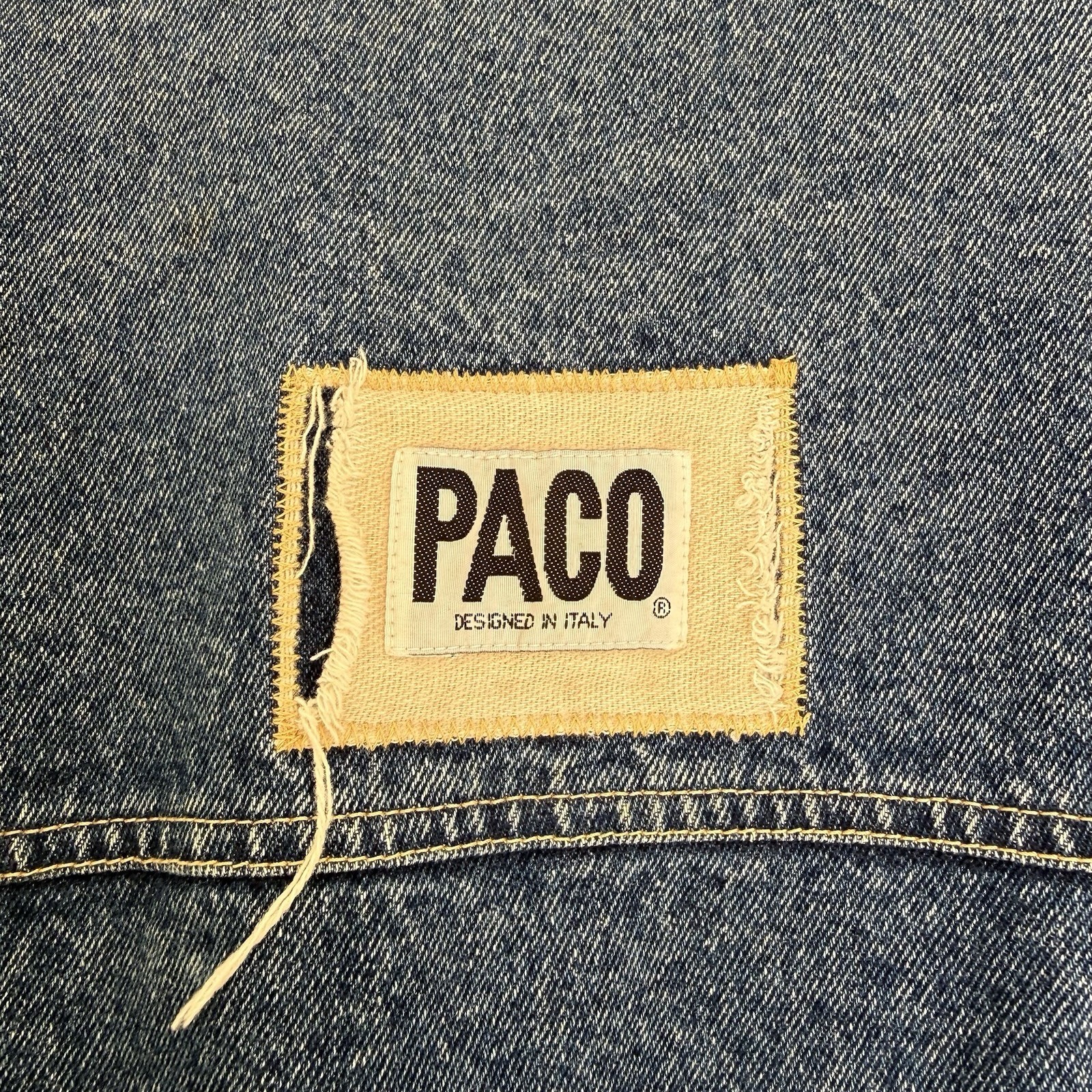 Vintage PACO Patchwork Denim Jacket Southwestern … - image 8