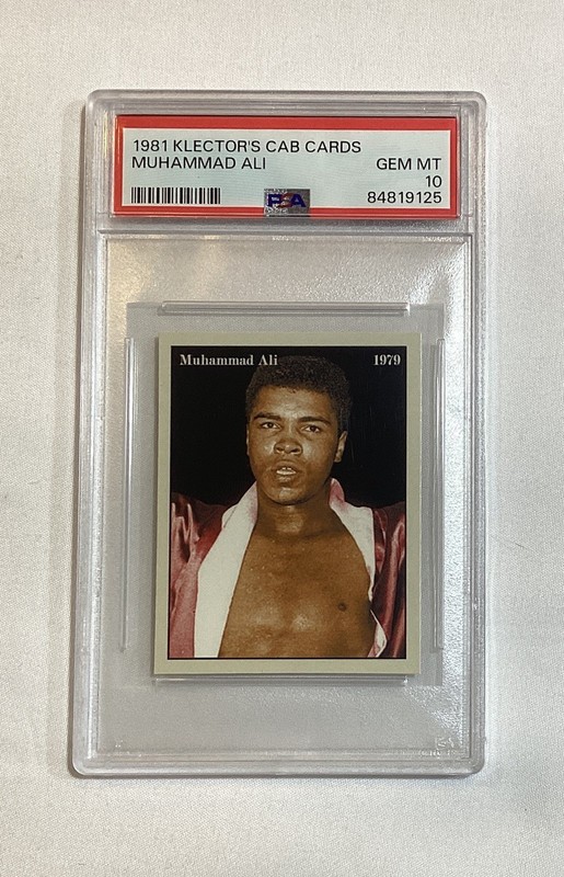 MUHAMMAD ALI CASSIUS CLAY 1981 KLECKTOR’S CAB CARD /400 RARE PSA 10