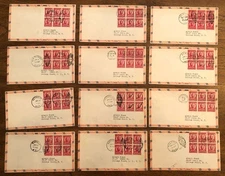 E4826: (12) US #690 FDC, Stoutzenberg Cachets, Brookman: $300