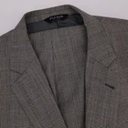 Jos A Bank Signature Collection Suit Mens 50R Wool Gray Glen Plaid Pants 42x29