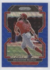 2022 Panini Prizm Tier II Blue Wave Prizm 42/60 Brandon Marsh #170 0c3e