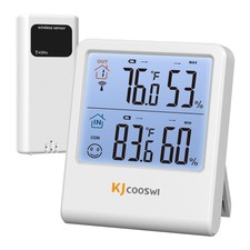Indoor Outdoor Thermometer Hygrometer, Wireless Digital Temperature  Humidit...