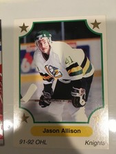 1991-92 7th Inning Sketch OHL - Jason Allison #381 (RC)