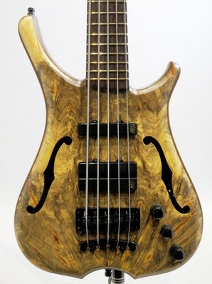 Warwick Custom Shop Infinity 5ST Buckeye Burl Top Used Bass Guitar