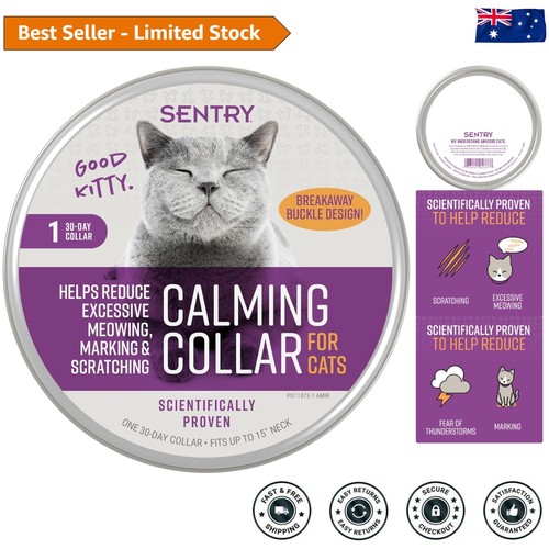 Picture of Pheromone Calming Collar for Cats - Reduces Meowing & Scratching ...