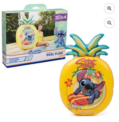 SWIMWAYS Disney Stitch Oversized Pineapple Pool Float Teens Adults 14+