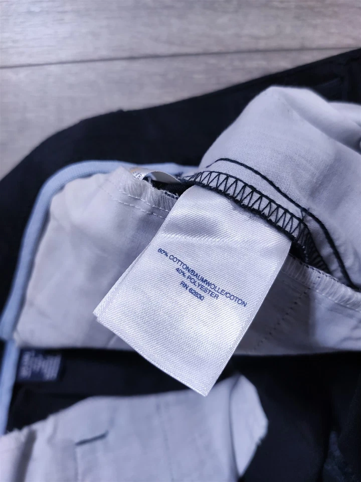 Pantalones Lands End Niños Talla 18 Negro Uniforme Escolar 28" Entrepierna Cintura Ajustable Foto 3 de 4