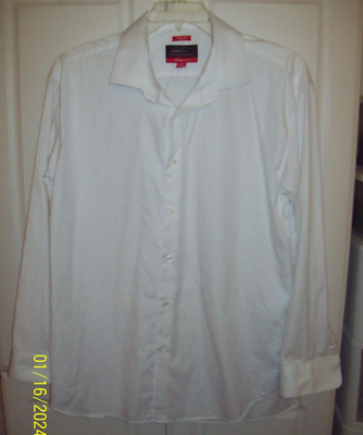 Awearness Kenneth Cole Mens White Long Sleeve Collared Dress Shirt Size 18 34/35 Awearness Kenneth Cole Mens White Long Sleeve Collared Dress Shirt Size 18 34/35
