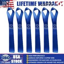 6 Pack Soft Loop Tie Down Straps Heavy Duty Motorcycle Handlebar Lashing 4500LBS